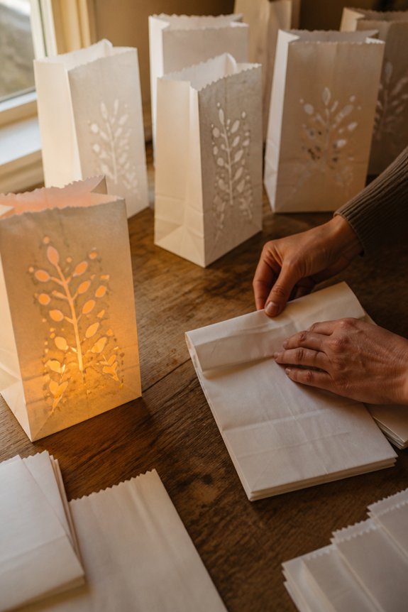 glowing bag luminaries project