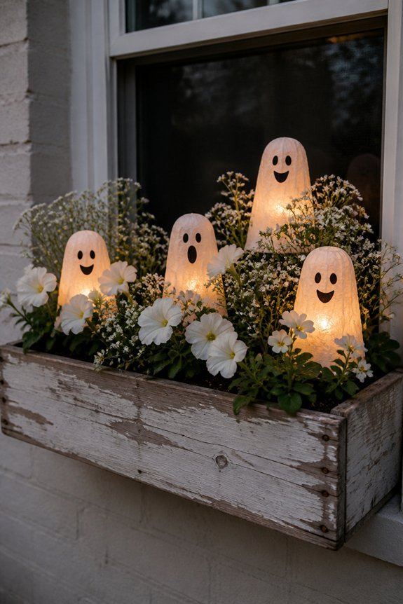 glowing ghost window d cor