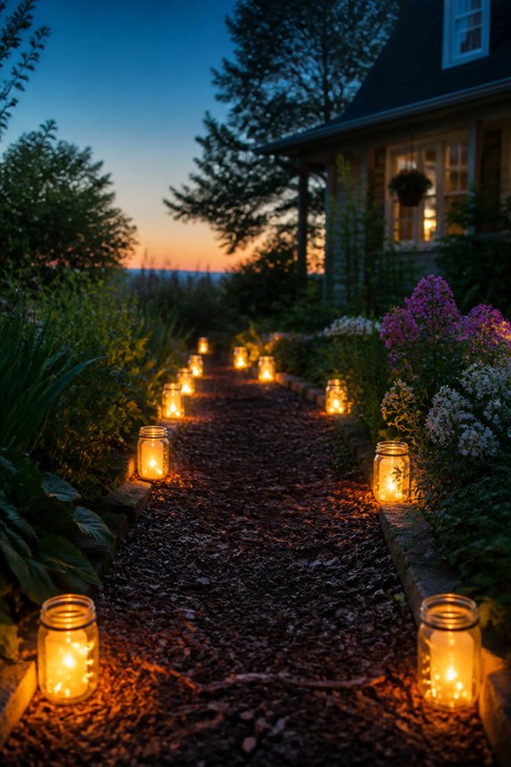glowing mason jar markers