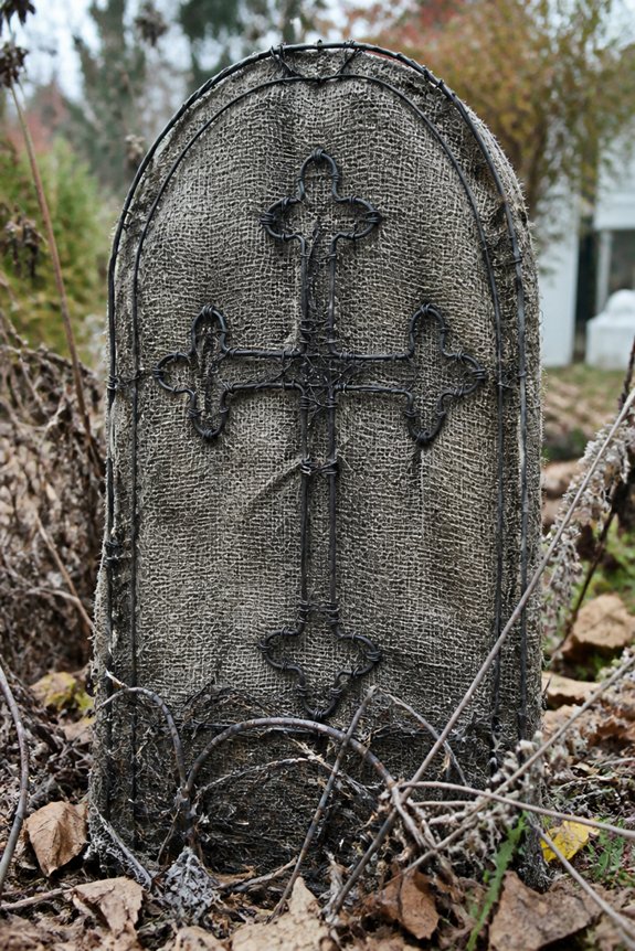 gothic burlap tombstone designs