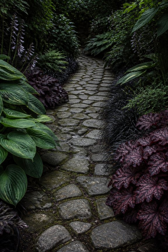 gothic garden pathway design