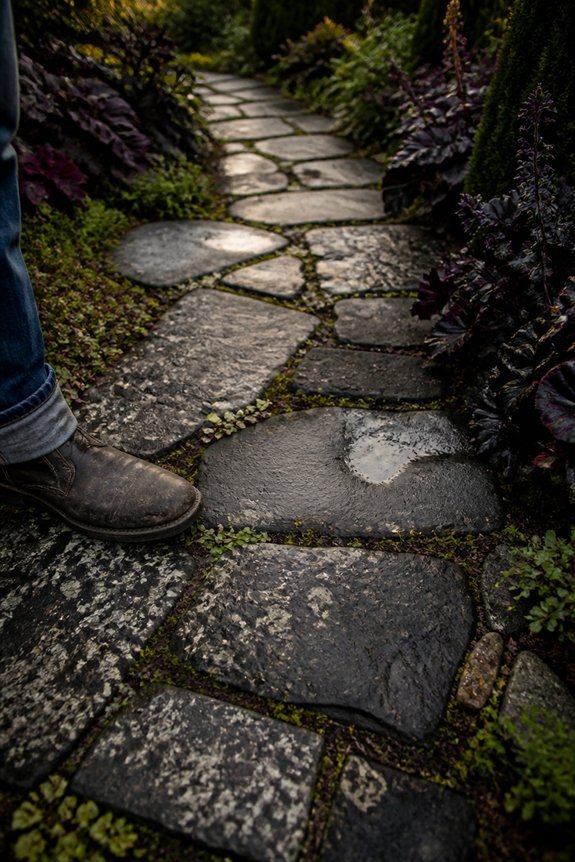 gothic garden pathway materials