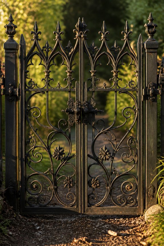 gothic wrought iron gates