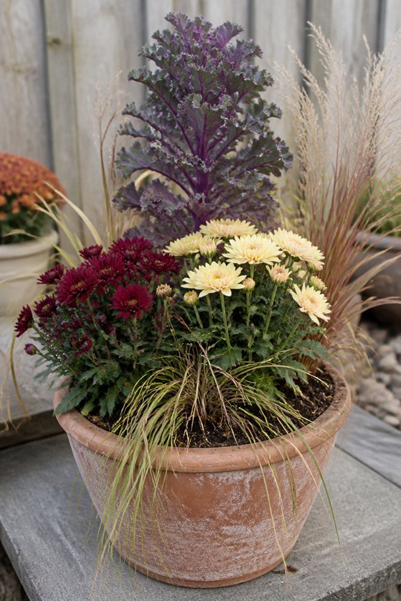 grasses enhance fall arrangements