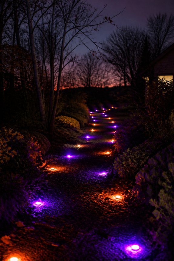 guiding halloween pathway lights