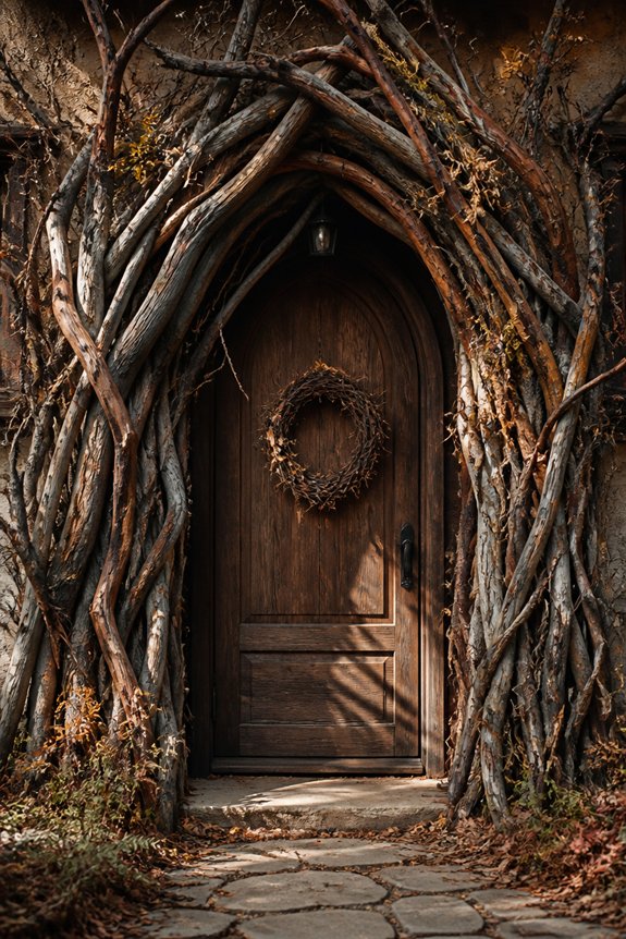 halloween branch entrance archway
