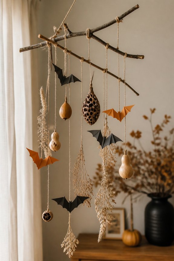 hanging twig mobile decorations