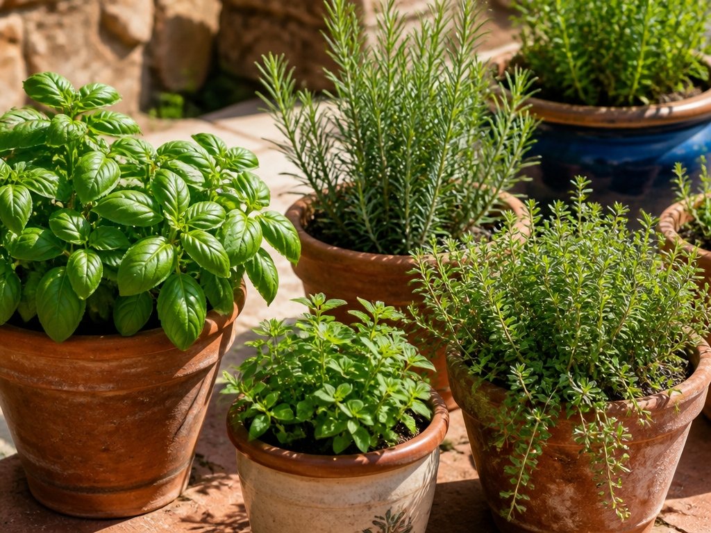 herbs thrive in containers