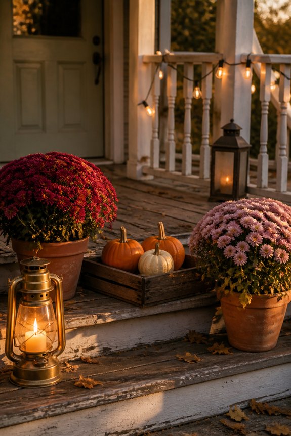 illuminate fall porch decor