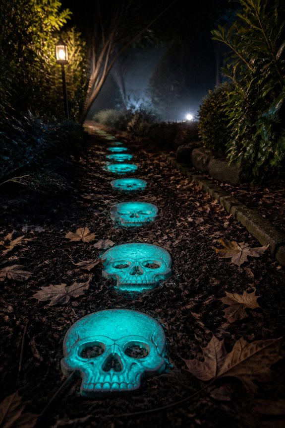 illuminated halloween pathway stones