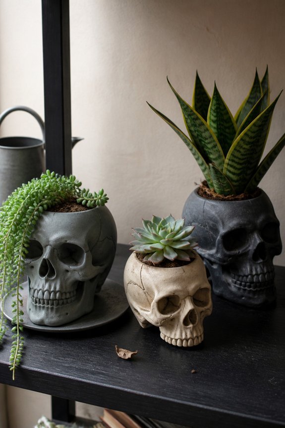 indoor skull planter care