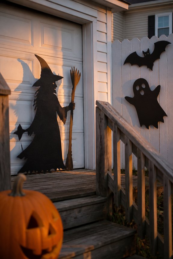 inexpensive halloween yard silhouettes