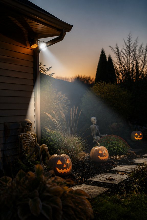 interactive halloween scare lights