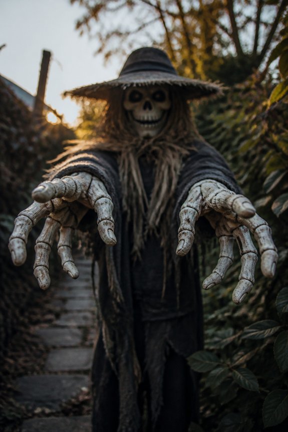 interactive skeletal hand display