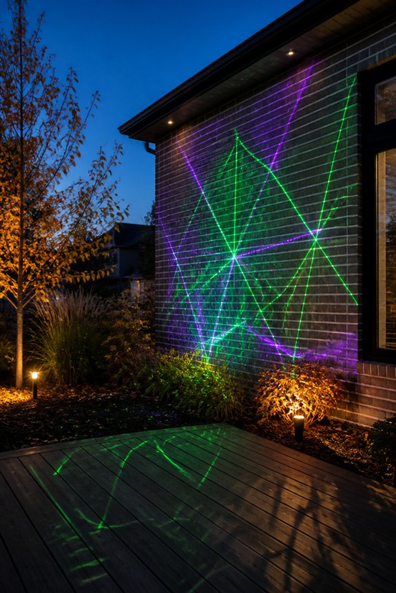 laser animated light projections