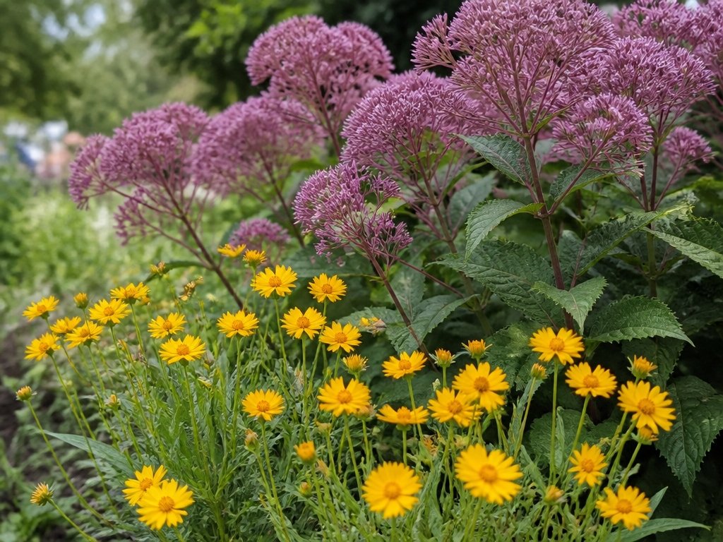 late summer flowering contrast
