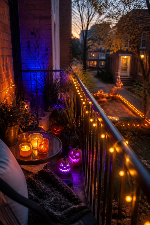 layered halloween lighting design