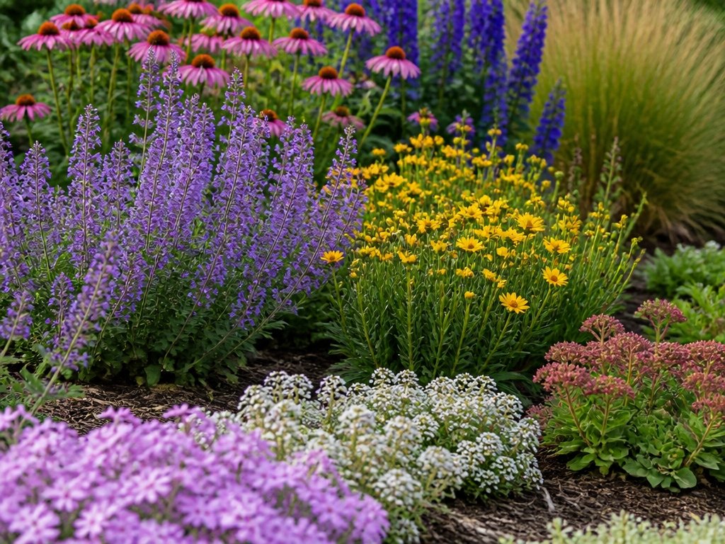 layered plant height arrangement