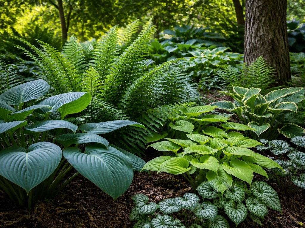 layered shade garden harmony