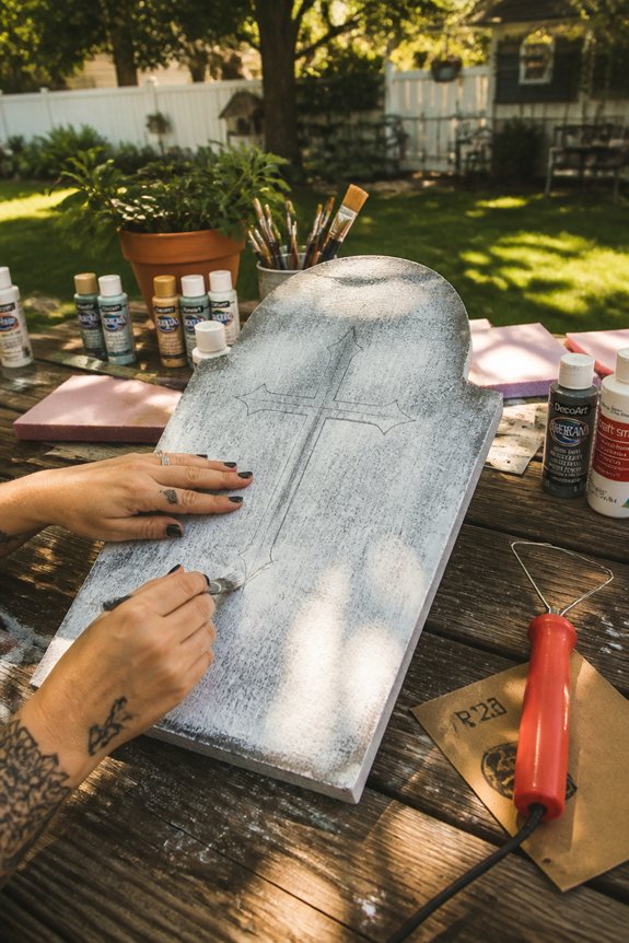 lightweight customizable garden gravestones