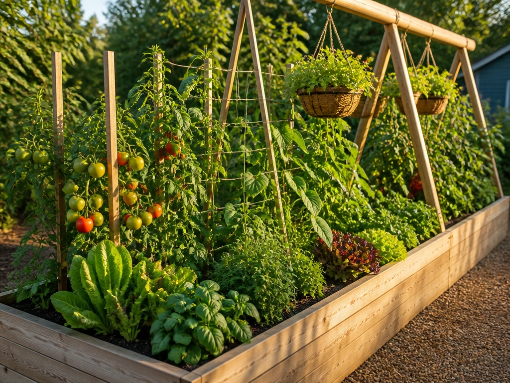 maximize garden space vertically