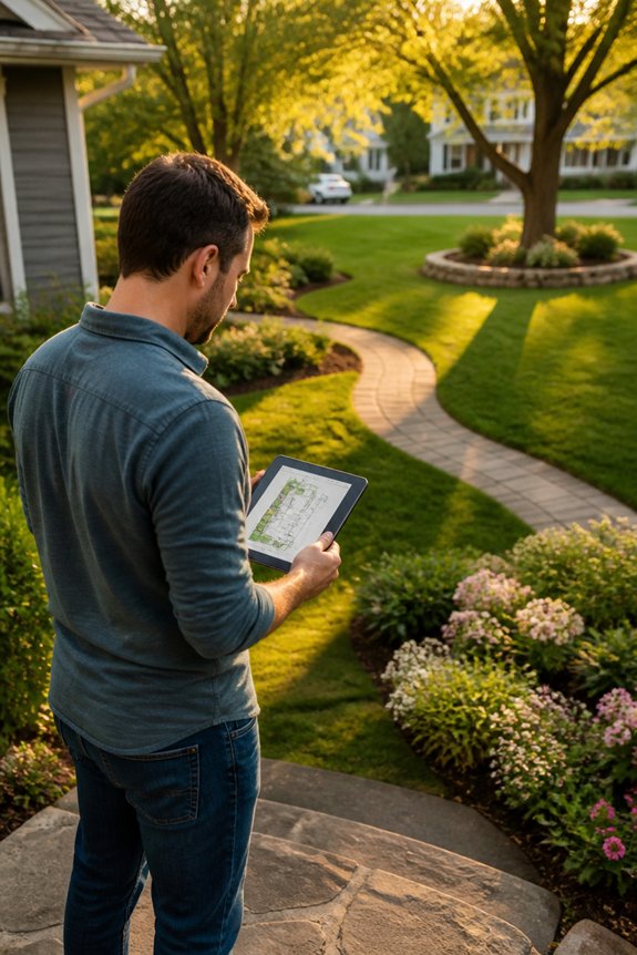 maximize yard visual impact