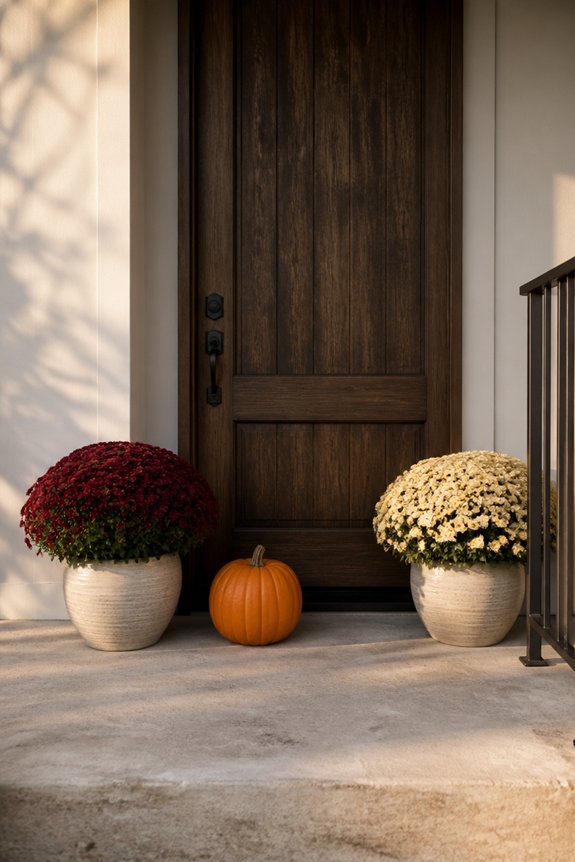 minimalist fall porch design
