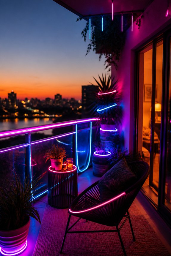 modern vibrant accent lighting