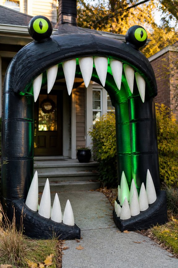monster mouth entrance arch