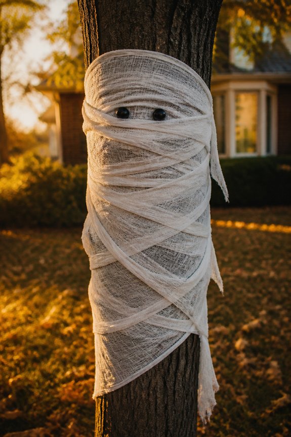 mummy wrapped tree decorations