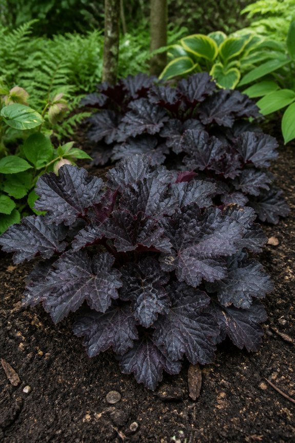 nearly black coral bells