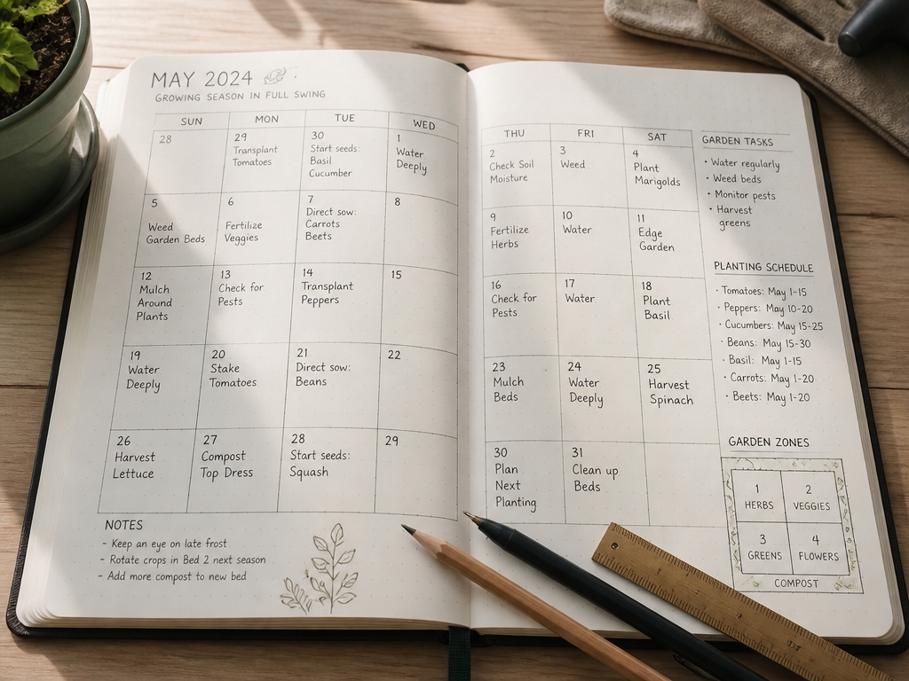 organized garden task management