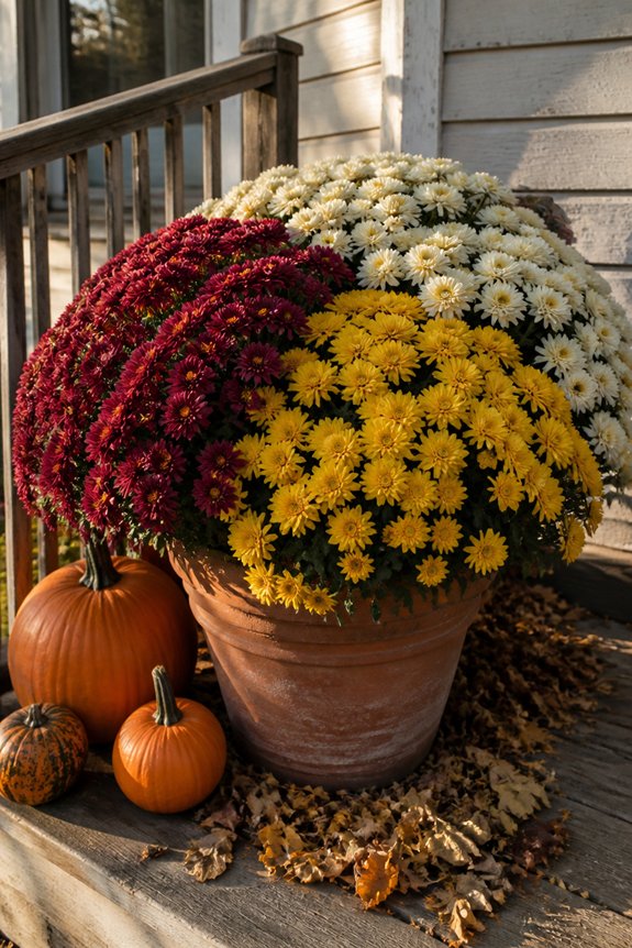 oversized mum arrangement focal