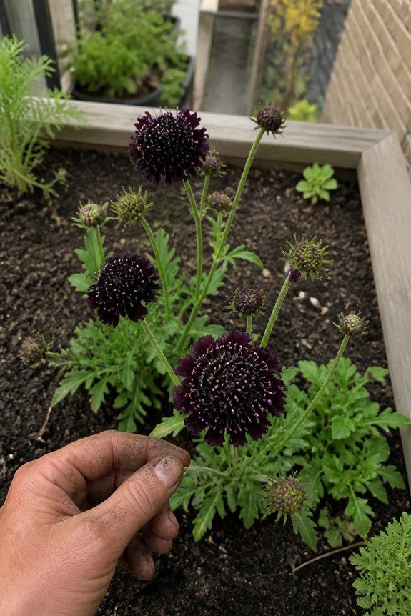 pollinator friendly pincushion flowers