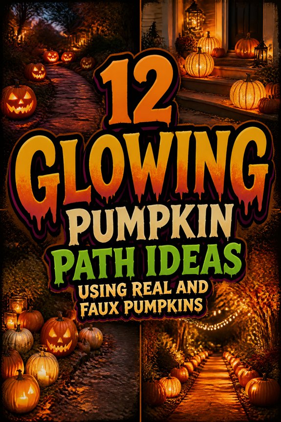 pumpkin themed pathway decorations ideas