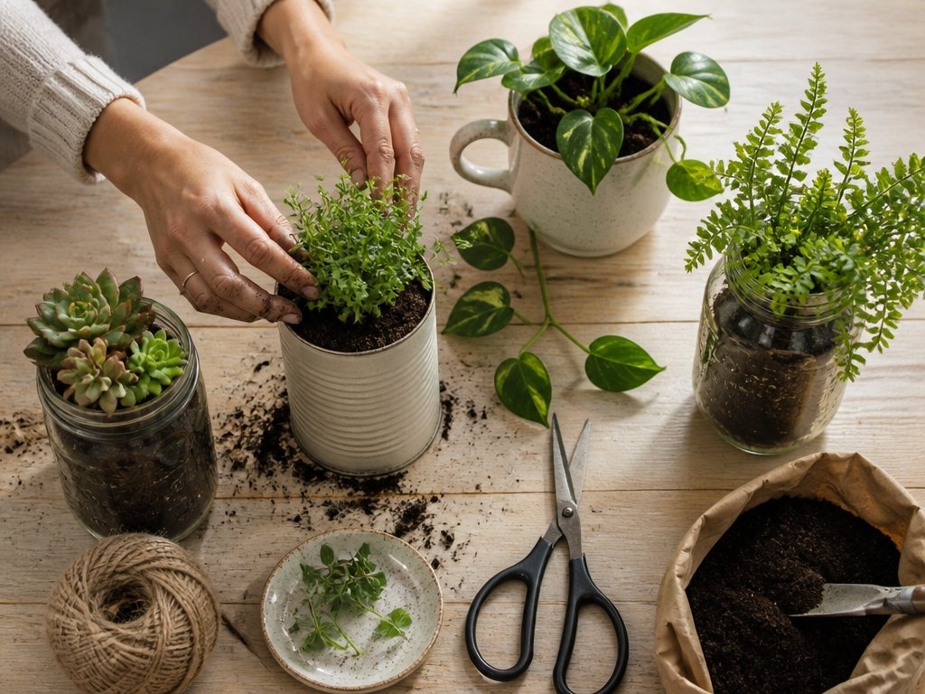 recycled diy balcony planters