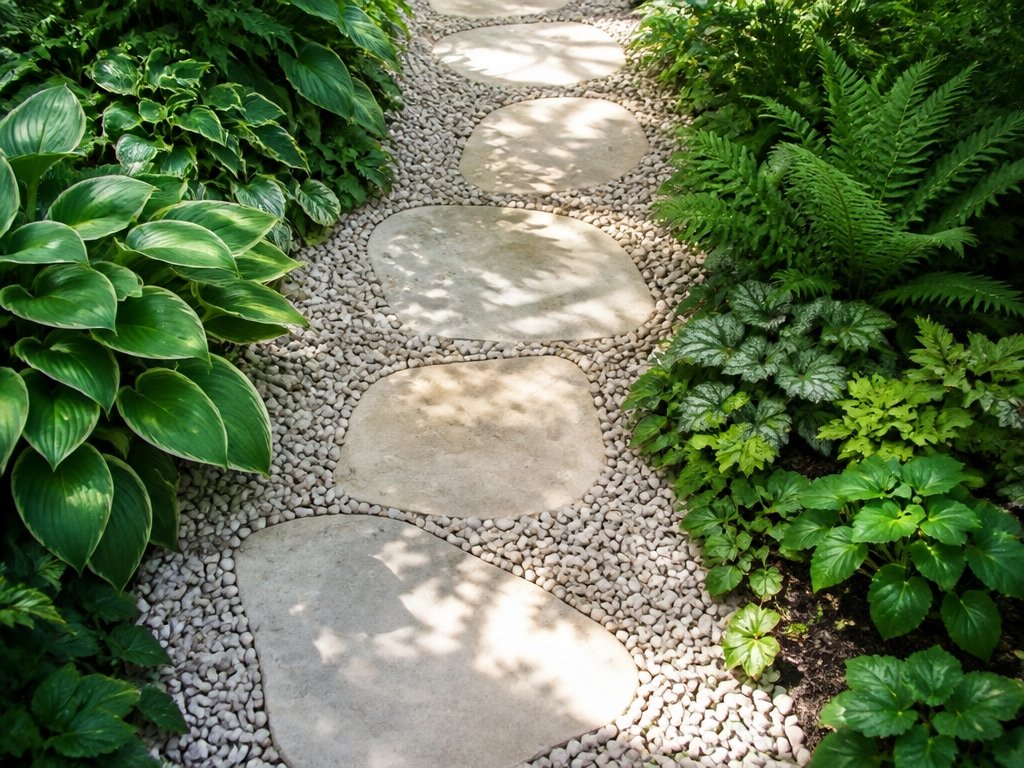 reflective hardscaping enhances gardens