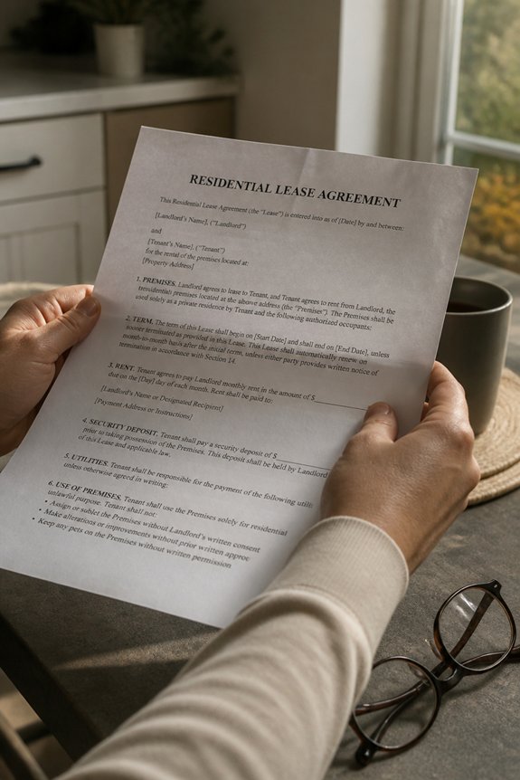 review lease before decorating
