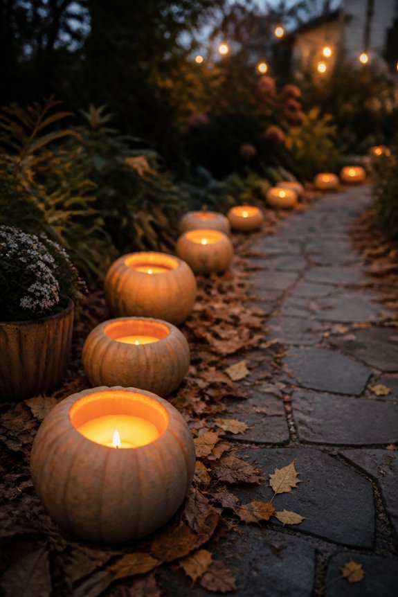safe illuminated pumpkin displays