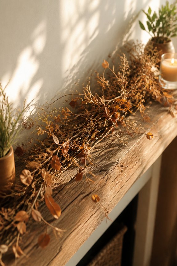 seasonal branch garland decor