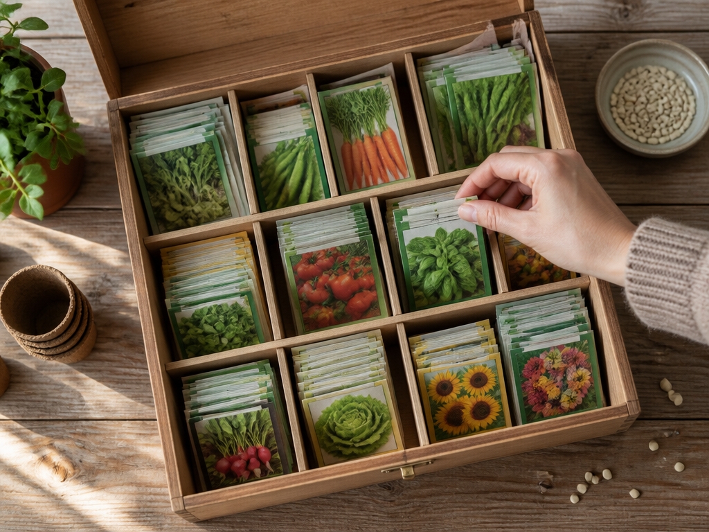 seed organization with dividers