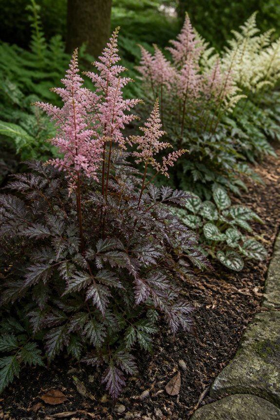 shade loving perennial with plumes