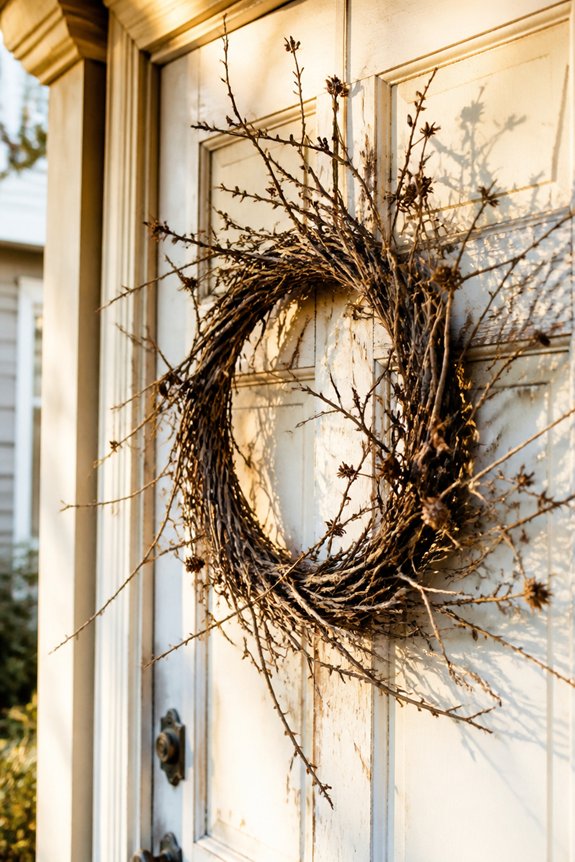 skeletal branch wreaths for halloween
