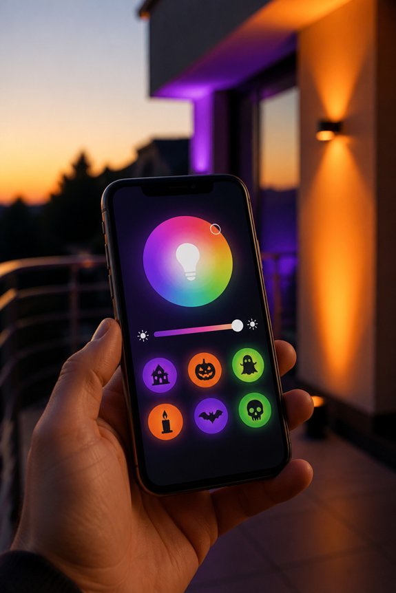 smartphone controlled color lights