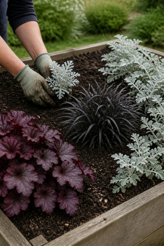 sophisticated color harmony garden