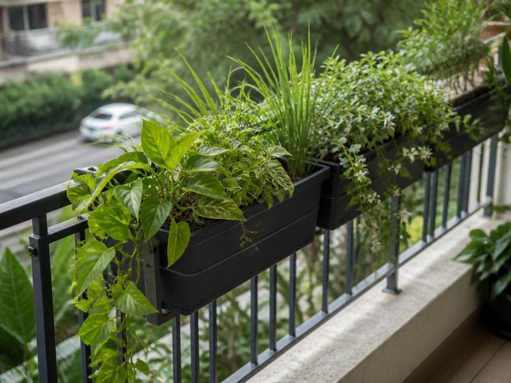 space saving balcony planters