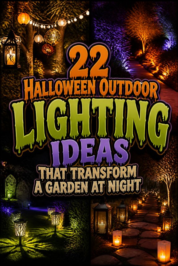 spooky garden lighting ideas