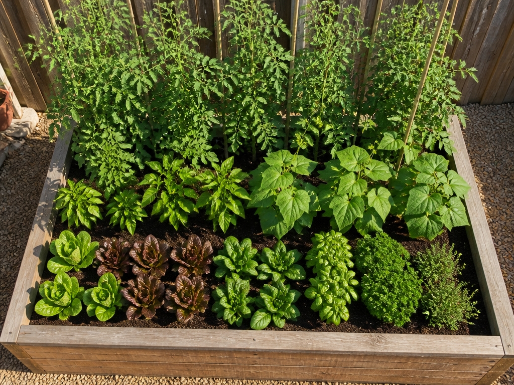 strategic plant height arrangement