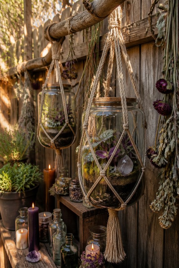 suspended terrariums for sanctuary