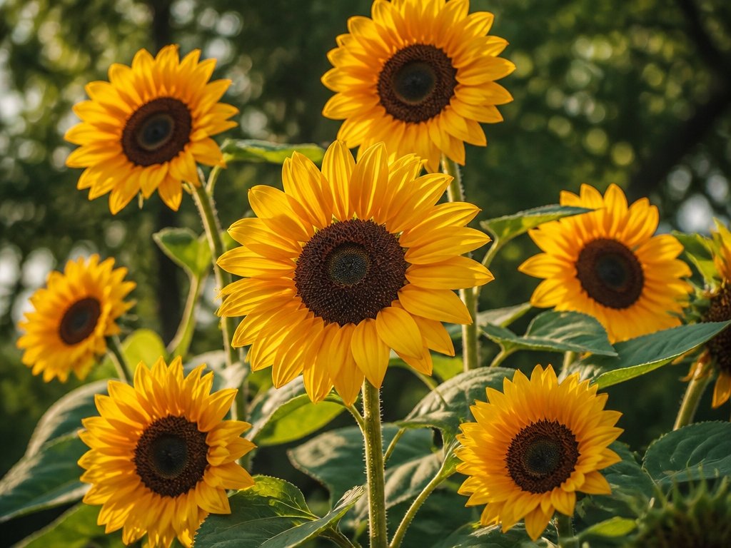 tall perennial sunflower blooms